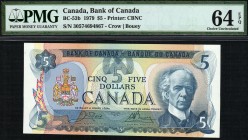 Canada - 5 Dollars - PMG 64EPQ - (1979)  SN 30574694867