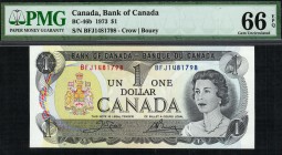 Canada - 1 Dollar - PMG 66EPQ - (1973)