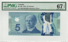 Canada - 5 Dollars - PMG 67EPQ - (2013)