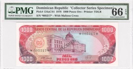 Dominican Republic - 1000 Pesos Oro - PMG 66EPQ - (1978) COLLECTOR SERIES SPECIMEN