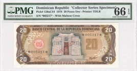 Dominican Republic - 20 Pesos Oro - PMG 66EPQ - (1978) COLLECTOR SERIES SPECIMEN
