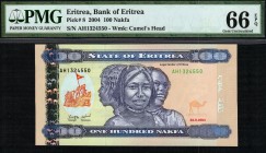 Eritrea - 100 Nakfa - PMG 66EPQ - (2004)