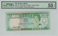 Fiji - 2 Dollars - PMG 55EPQ - (1988)