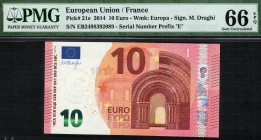 EU France - 10 Euros - PMG 66EPQ - (2014)