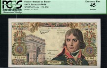 France - 100 N. Francs - PCGS 45 - (1961)