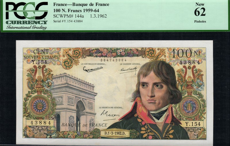 France - 100 N. Francs - PCGS 62 - (1962)