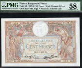 France - 100 Francs - PMG 58 - (1937-1939)