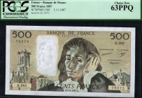 France - 500 Francs - PCGS 63PPQ - (1987)