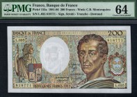 France - 200 Francs - PMG 64 - (1981-1986)