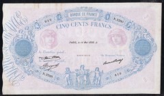France - 500 Francs - Not Graded VF - (1936) Pick 66m