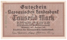 Germany - Wiesbaden - 1000 Mark - 1922