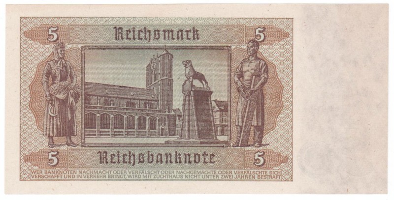 Germany - Berlin - 5 Reichsmark - 1942