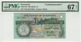 Guernsey - 1 Pounds - PMG 67EPQ - (2013) Commemorative