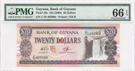 Guyana - 20 Dollars - PMG 66EPQ - (2009)
