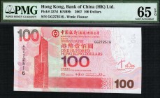 Hong Kong - 100 Dollars - PMG 65EPQ - (2007)