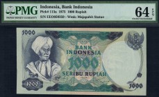 Indonesia - 1000 Rupiah - PMG 64EPQ - (1975)