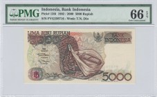 Indonesia - 5000 Rupiah - PMG 66EPQ - (1992-2000)