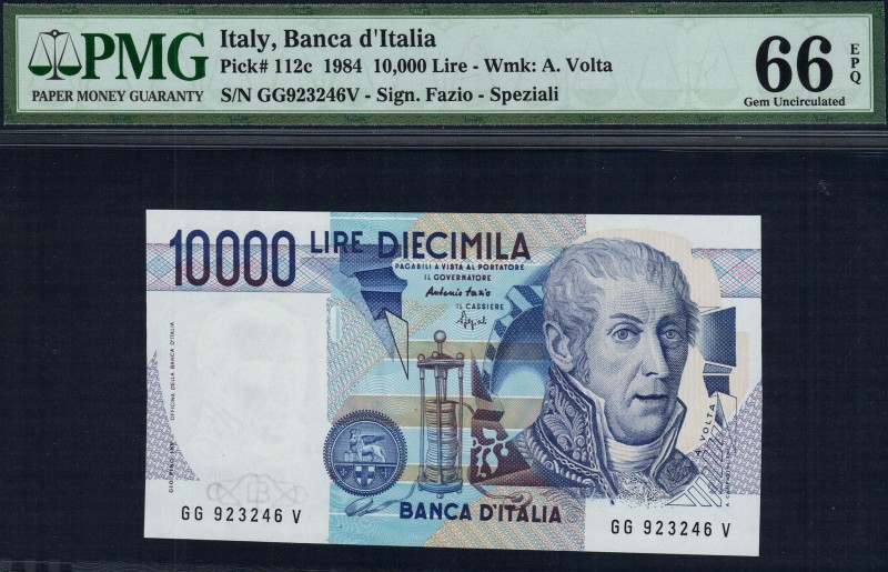 Italy - 10000 Lire - PMG 66EPQ - (1984)