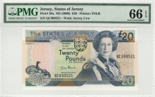 Jersey - 20 Pounds - PMG 66EPQ - (2000)