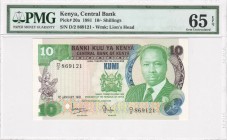 Kenya - 10 Shillings - PMG 65EPQ - (1981)