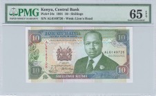 Kenya - 10 Shillings - PMG 65EPQ - (1991)