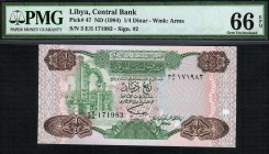 Libya - 0.25 Dinar - PMG 66EPQ - (1984)