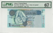 Libya - 1 Dinars - PMG 67EPQ - (2004)