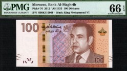 Morocco - 100 Dirhams - PMG 66EPQ - (2012)