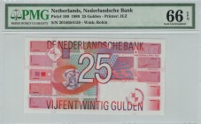 Netherlands - 25 Gulden - PMG 66EPQ - (1989)