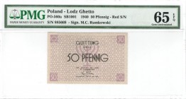 Poland - Ghetto Lodz - 50 Pfennig - 1940 - PMG 65 EPQ