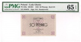 Poland - Ghetto Lodz - 50 Pfennig - 1940 - PMG 65 EPQ
