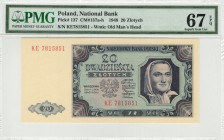 Poland - 20 Zlotych - PMG 67EPQ - (1948)