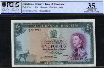 Rhodesia - 5 Pounds - PCGS 35 - (1964)