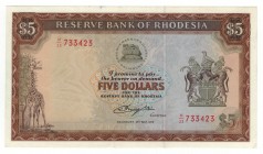 Rhodesia - 5 Dollars - 1979