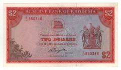 Rhodesia - 2 Dollars - 1979