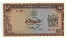 Rhodesia - 5 Dollars - 1976