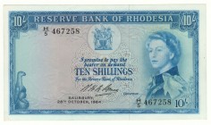 Rhodesia - 10 Shillings - (1964)