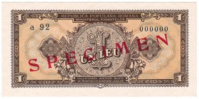 Romania - 1 Leu - 1952 - Specimen