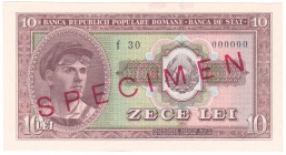 Romania - 10 Lei - 1952 - Specimen