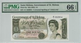 Saint Helena - 1 Pounds - PMG 66EPQ - (1981)