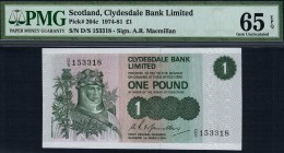 Scotland - 1 Pounds - PMG 65EPQ - (1974-1981)