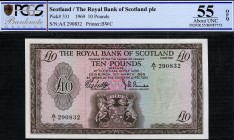 Scotland - 10 Pounds - PCGS 55OPQ - (1969)