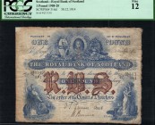 Scotland - 1 Pounds - PCGS 12 - (1914)