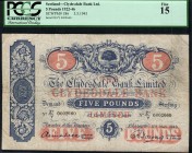 Scotland - 5 Pounds - PCGS 15 - (1943)