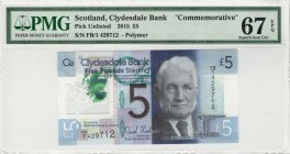 Scotland - 5 Pounds - PMG 67EPQ - (2015) Commemorative