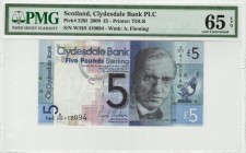 Scotland - 5 Pounds - PMG 65EPQ - (2009)