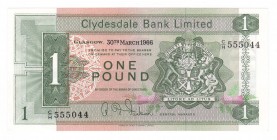 Scotland - 1 Pound - (1966)