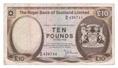 Scotland - 10 Pounds - (1975)