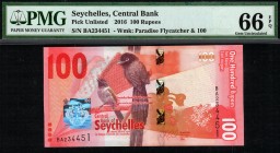 Seychelles - 100 Rupees - PMG 66EPQ - (2016)