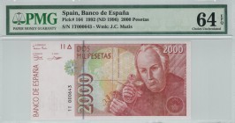 Spain - 2000 Pesetas - PMG 64EPQ - (1992)